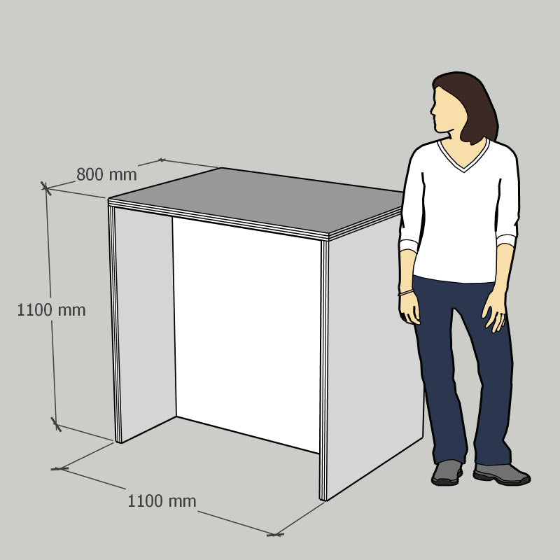 Bartafel met 4 krukken
