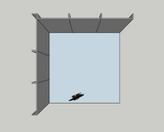Beurswand hoek opstelling