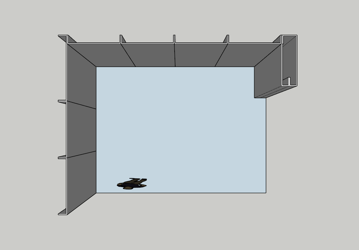 Beurswand hoek opstelling