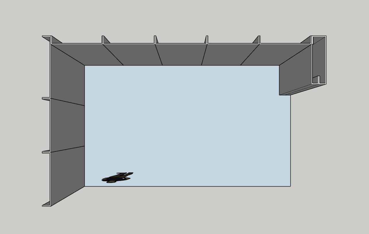Beurswand hoek opstelling