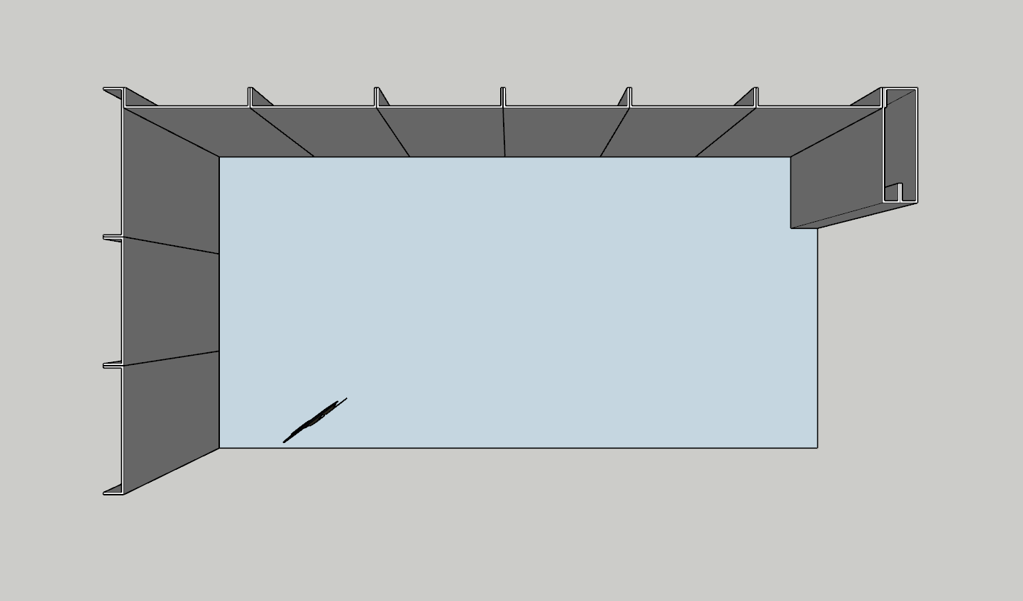 Beurswand hoek opstelling