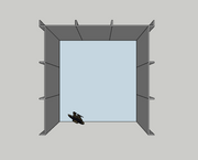 Beurswand U-opstelling