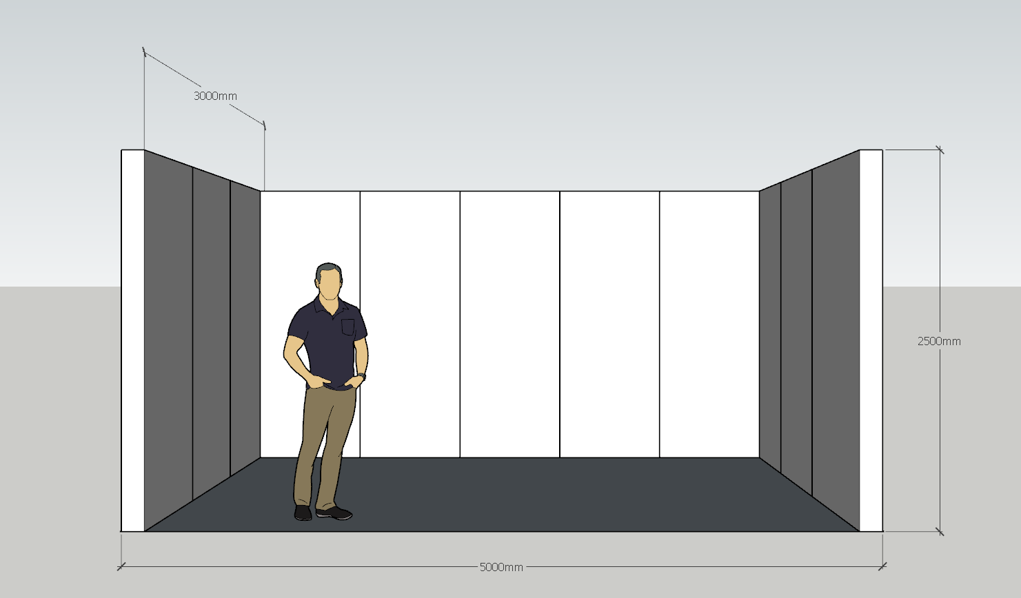 Beurswand U-opstelling