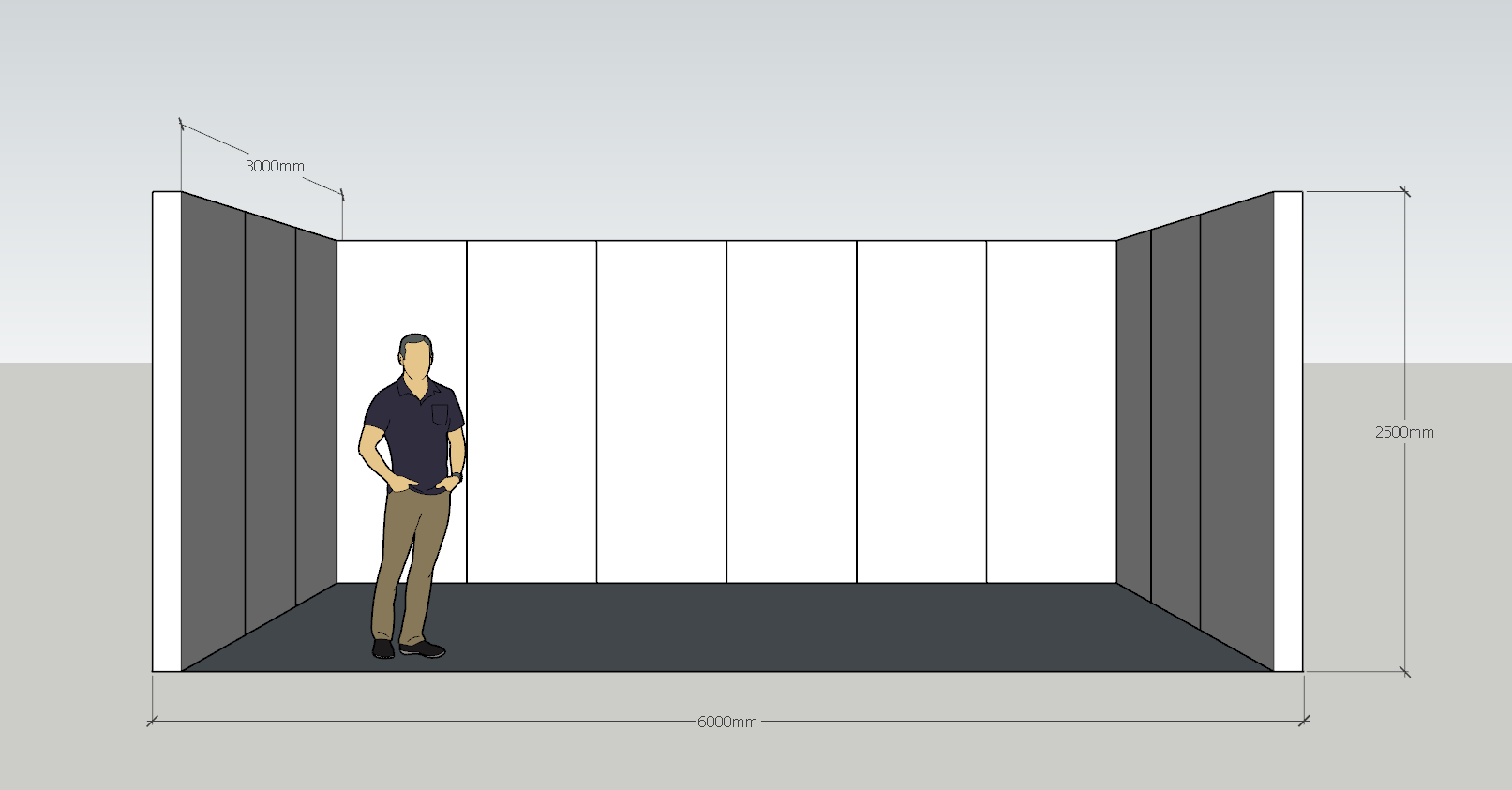 Beurswand U-opstelling