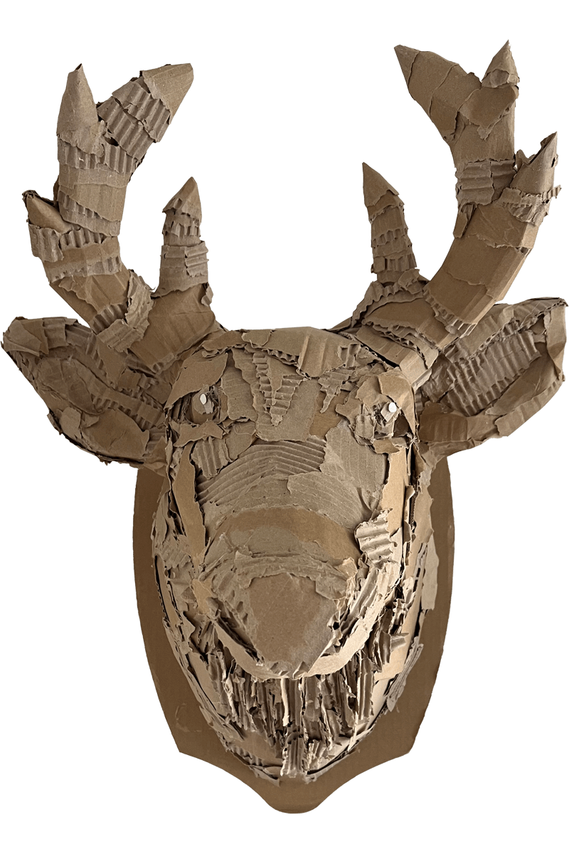 Kartonnen Hertenkop