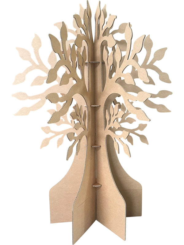 Kartonnen wens boom