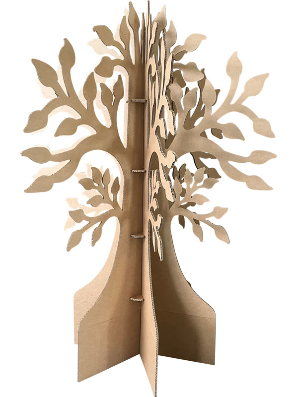 Kartonnen wens boom
