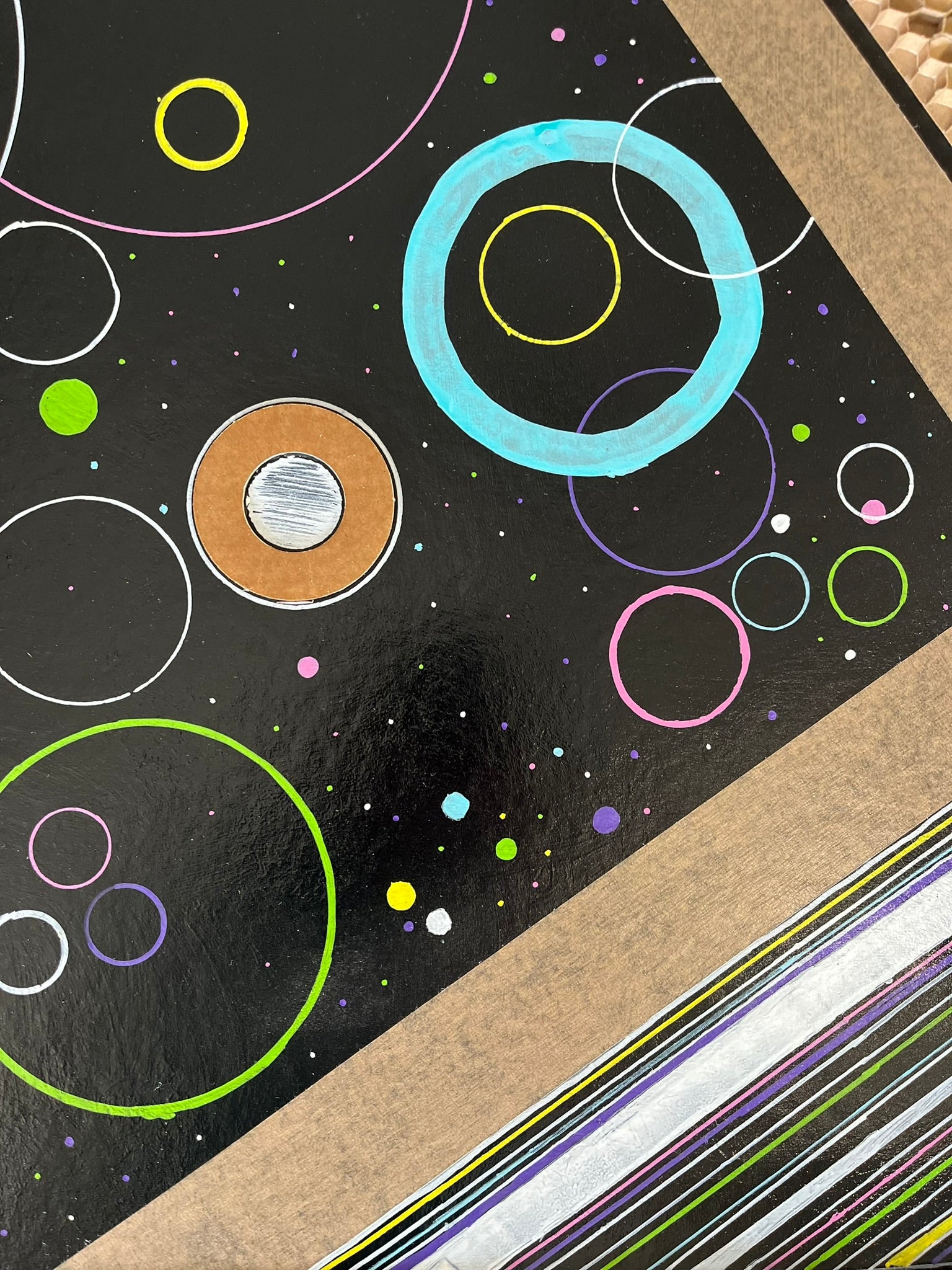 Circulair Canvas nr. 1 - Uniek Eco-kunstwerk van gerecycled karton