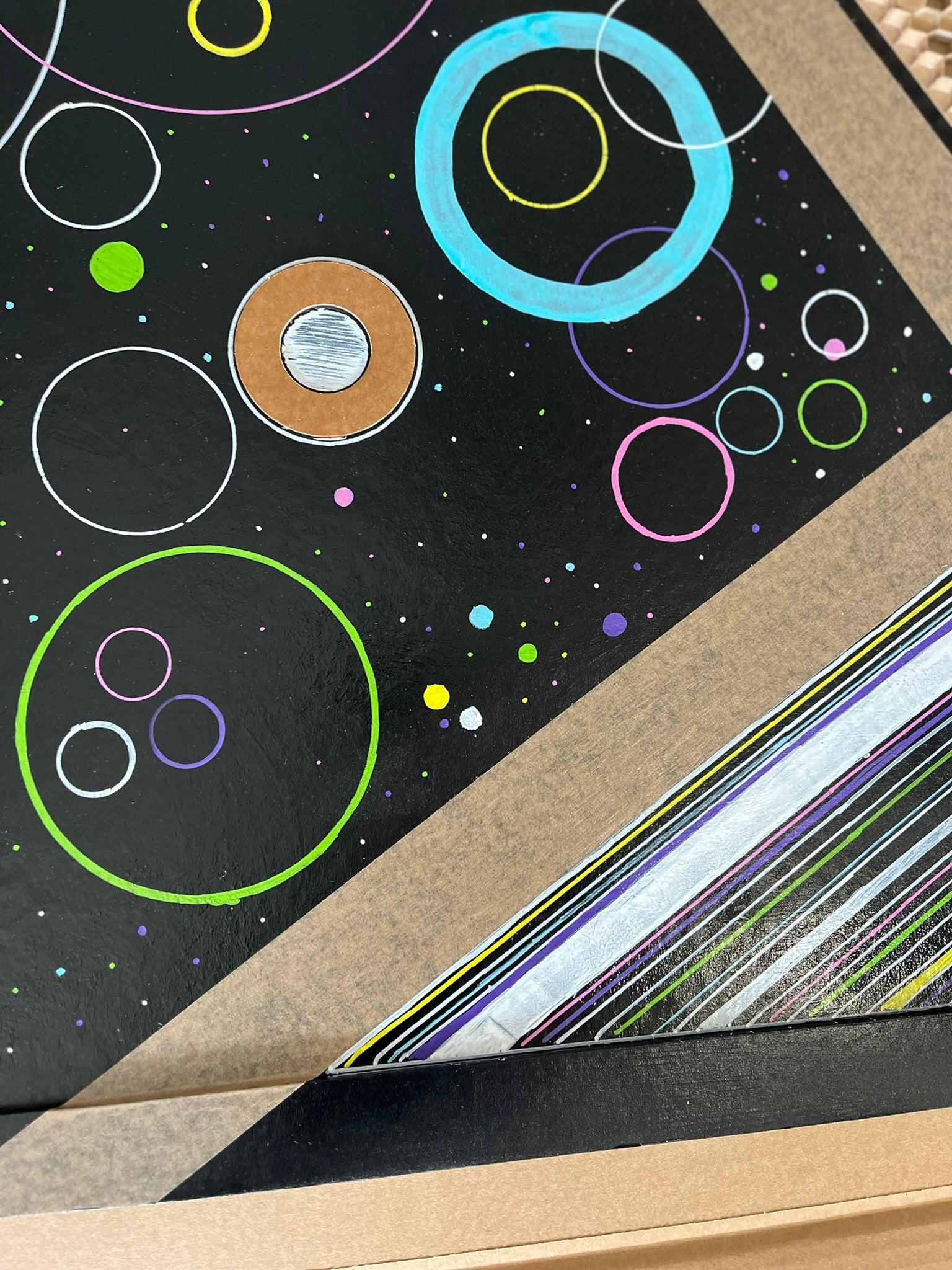 Circulair Canvas nr. 1 - Uniek Eco-kunstwerk van gerecycled karton