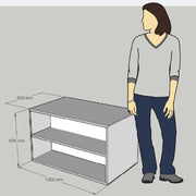 Kartonnen Kastje 100×60×60 cm – Duurzaam Displaymeubel voor Beurzen