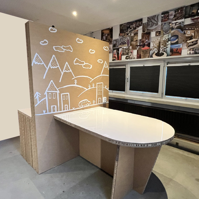 Complete Beursset met Wand, Tafel & Barkrukken