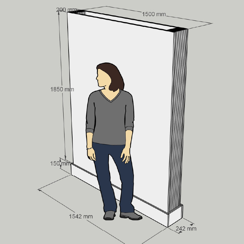 Beurs Wand los staand