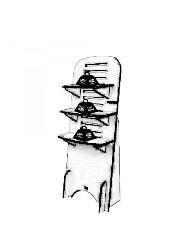 Kartonnen flexwerkplek