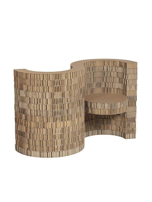 Kartonnen rond zitje