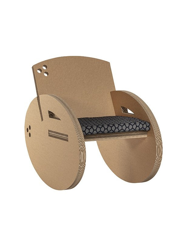 Kartonnen schommelstoel