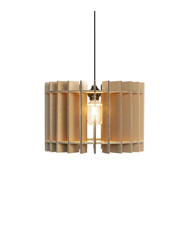 Oom Willem XS tot XL - kartonnen hanglamp
