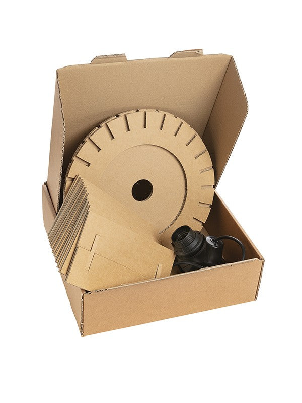 Oom Willem XS tot XL - kartonnen hanglamp