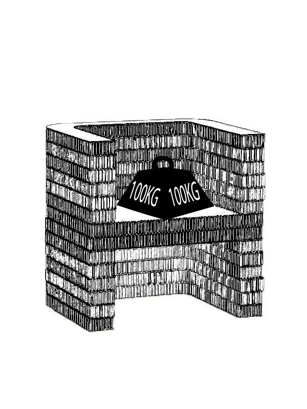 Robuuste kartonnen stoel