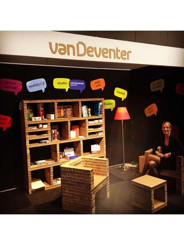 Robuuste kartonnen stoel