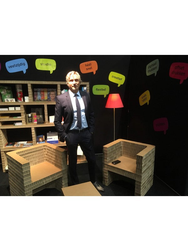 Robuuste kartonnen stoel